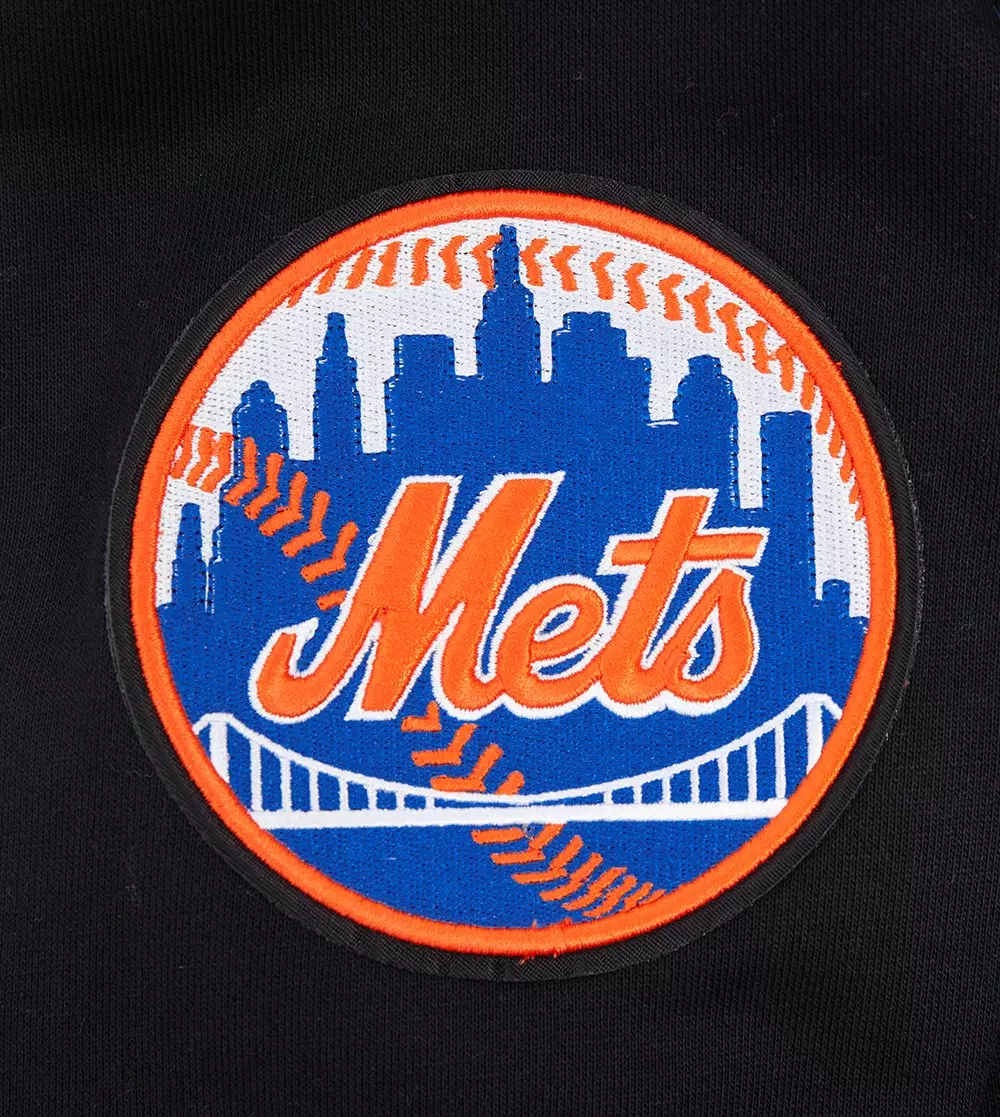 Pro Standard Men's MLB New York Mets Old English Crewneck - Black - BLACK