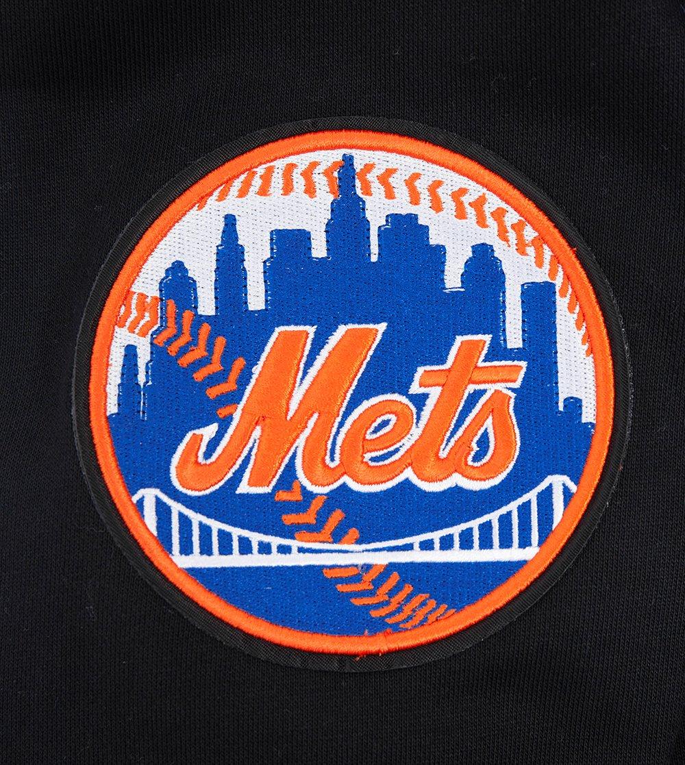 Pro Standard Men's MLB New York Mets Old English Crewneck -Black - BLACK Thumbnail View 7