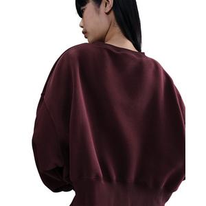 Nike Women's Sportswear Phoenix Fleece Over-Oversized Crew-Neck Sweatshirt -Burgundy