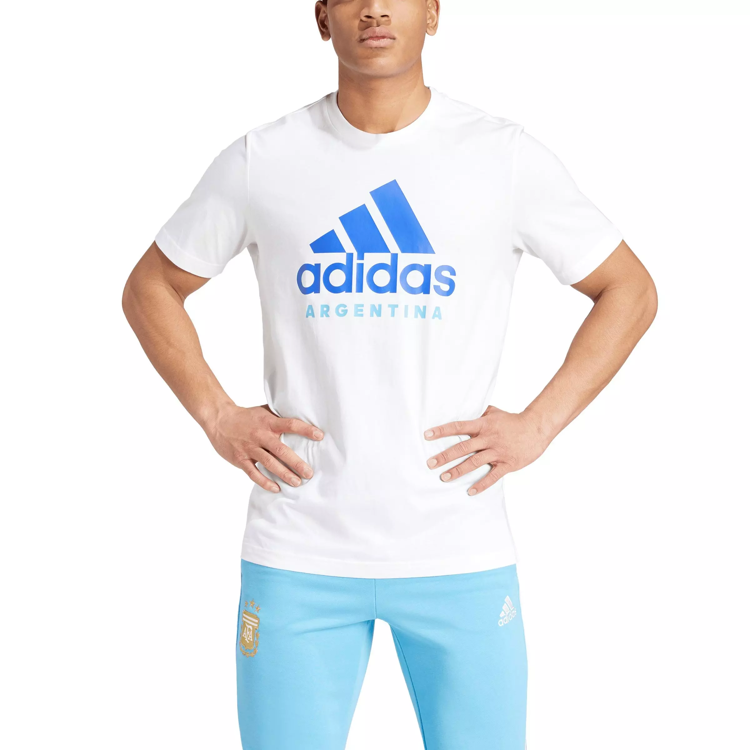 adidas Men's Argentina DNA Graphic T-Shirt - White - WHITE