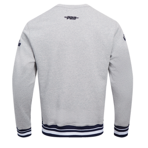 Pro Standard Men's MLB New York Yankees Mashup Rib Crewneck -Grey/Navy