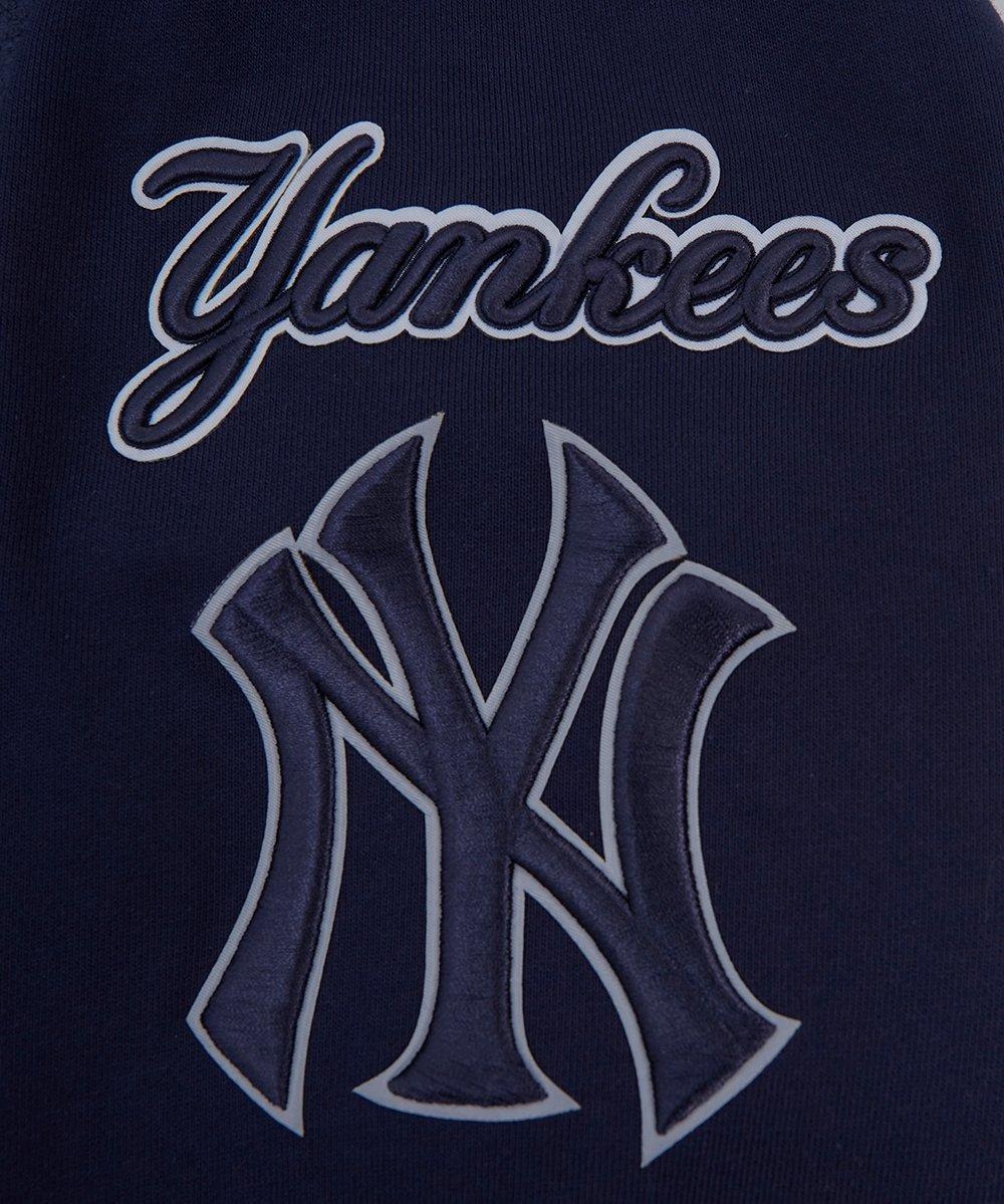 Pro Standard Men's MLB New York Yankees Mashup Rib Crewneck -Navy - NAVY Thumbnail View 7