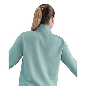 Nike Women's Sportswear Club Fleece Standard 1/4-Zip Sweatshirt -Green/White