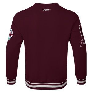 Pro Standard Men's MLB Philadelphia Phillies Retro Mashup Rib Crewneck -Wine