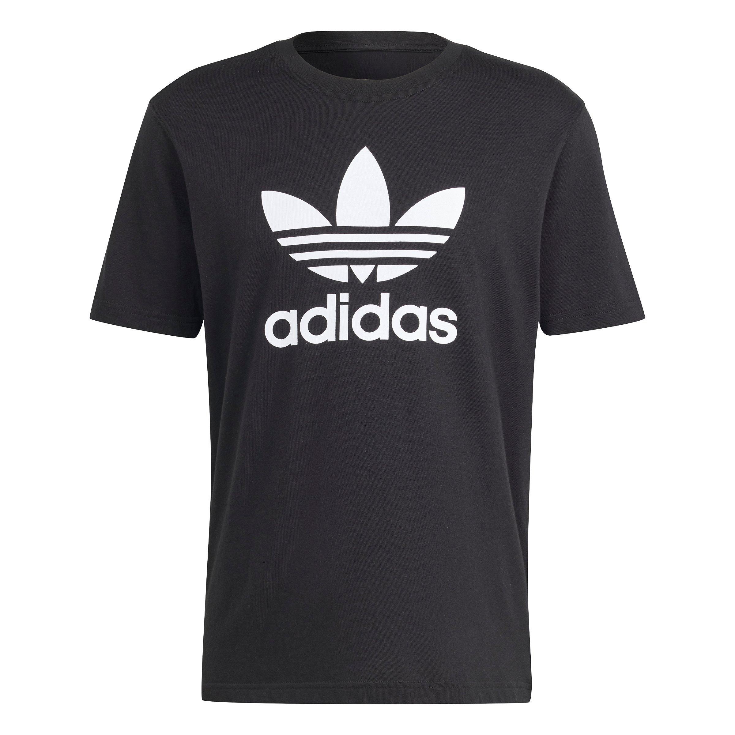adidas Originals Men's Adicolor Trefoil T-Shirt - Black - BLACK Thumbnail View 7