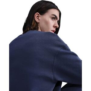 Nike Women's Sportswear Phoenix Fleece Oversized Long-Sleeve Crew-Neck Sweatshirt -Navy