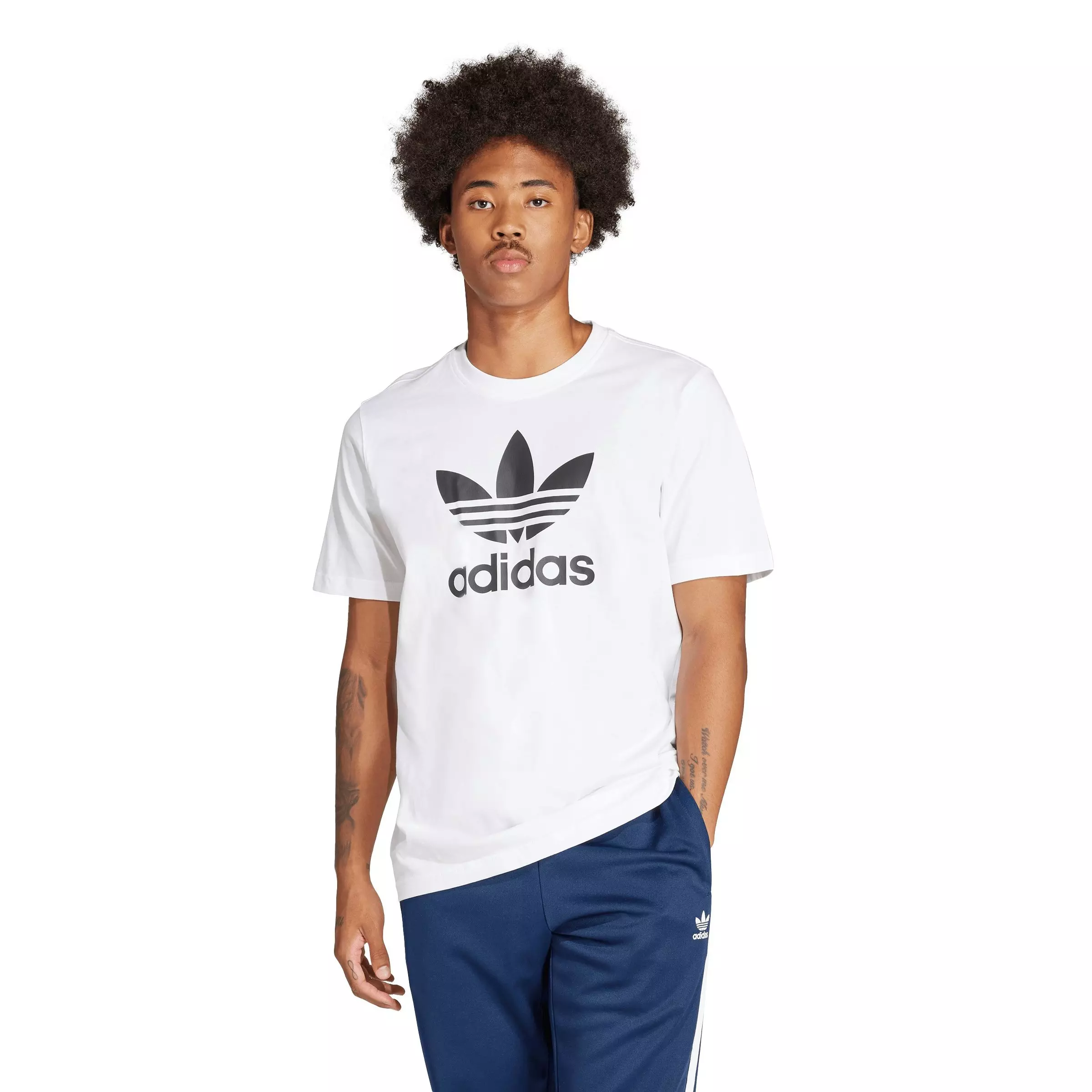 adidas Men's Originals Adicolor Trefoil T-Shirt - White - WHITE