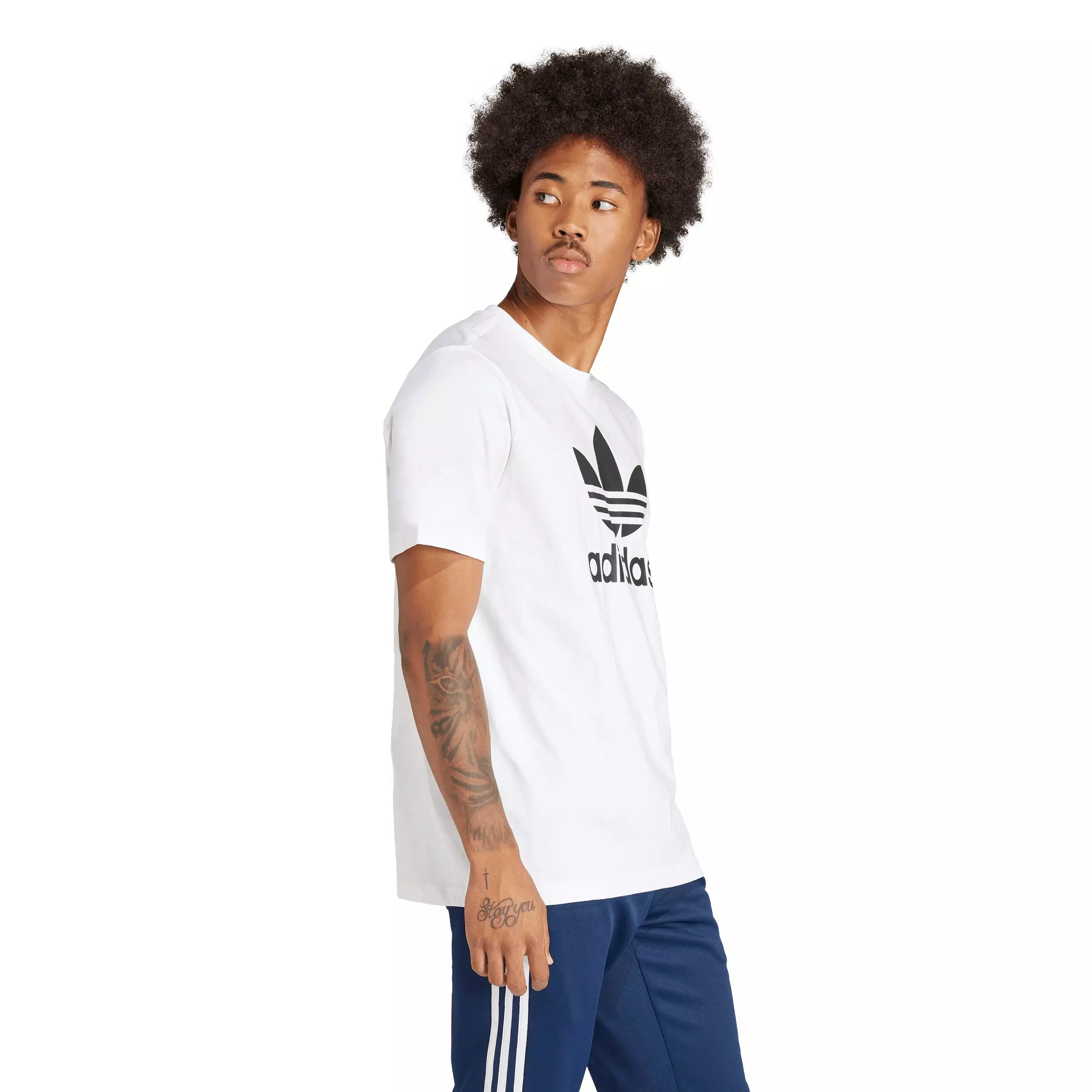 adidas Men's Originals Adicolor Trefoil T-Shirt - White - WHITE