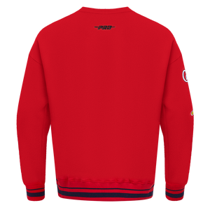 Pro Standard Men's MLB St. Louis Cardinals Mashup Rib Crewneck -Red/Navy