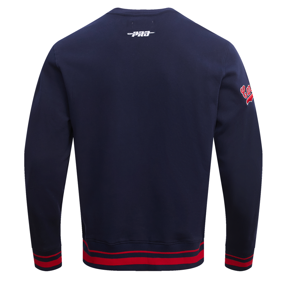 Pro Standard Men's MLB St. Louis Cardinals Retro Mashup Rib Crewneck - Navy/Red - NAVY/RED Thumbnail View 2