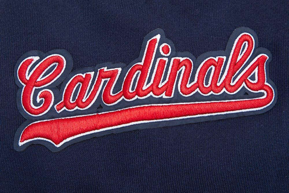 Pro Standard Men's MLB St. Louis Cardinals Retro Mashup Rib Crewneck - Navy/Red - NAVY/RED Thumbnail View 7