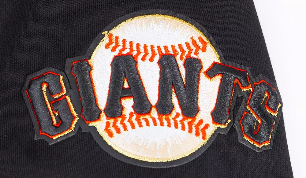 Pro Standard Men's MLB St. Louis Cardinals Mashup Rib Crewneck - Black/Orange - BLACK/ORANGE