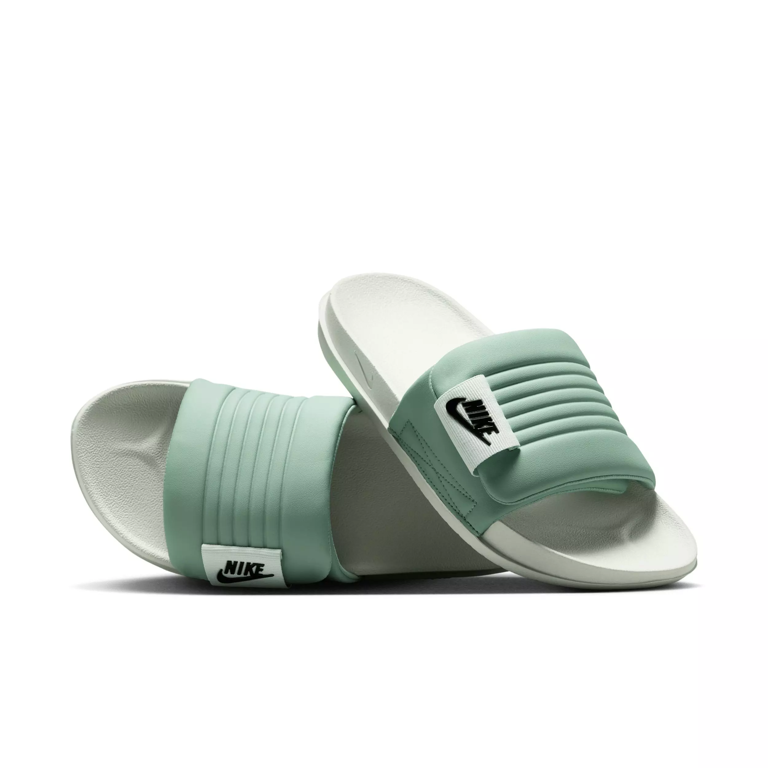 Nike Offcourt Adjust "Barely Green/Steam/Black" Women's Slide - GREEN/BLACK