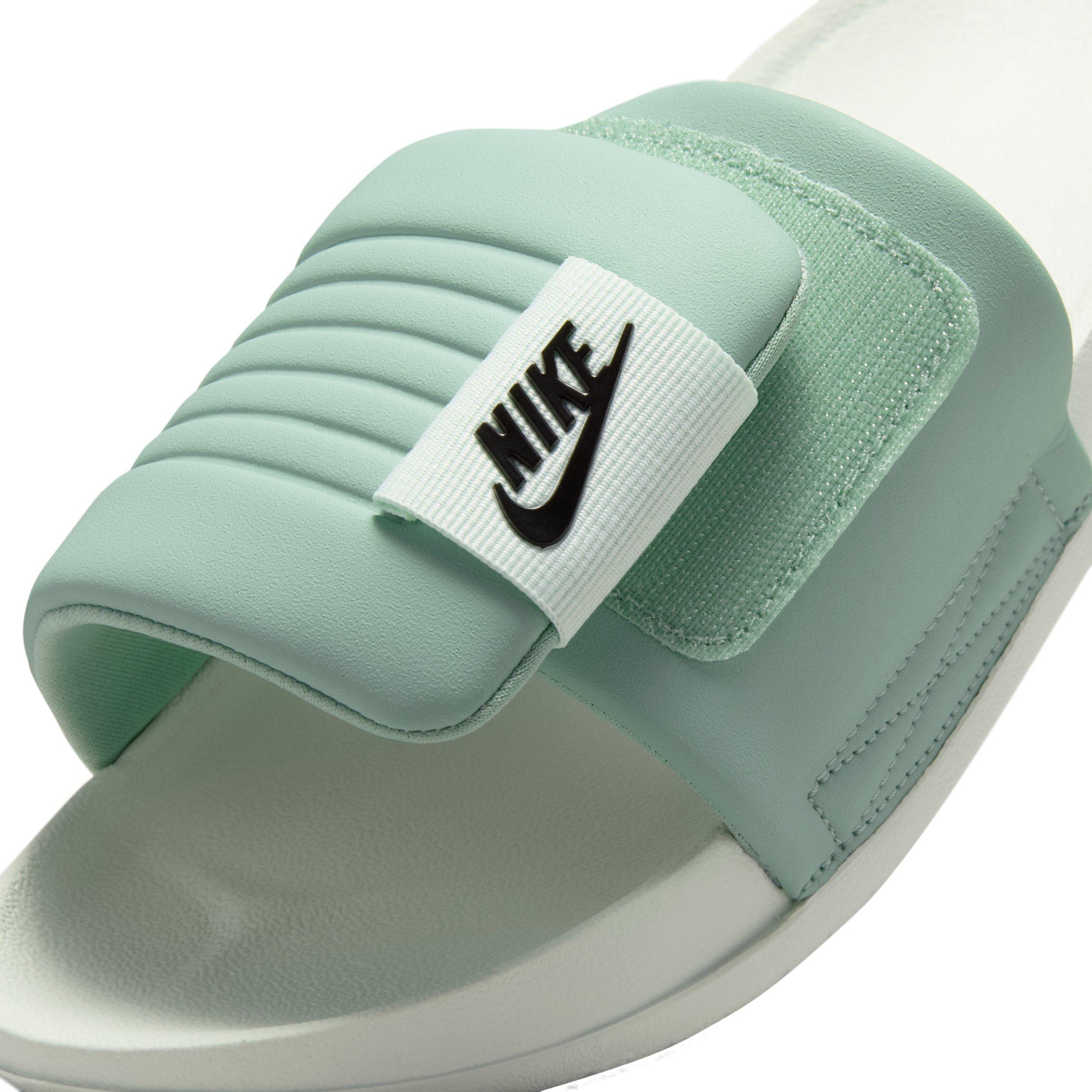 Nike Offcourt Adjust "Barely Green/Steam/Black" Women's Slide - GREEN/BLACK Thumbnail View 6