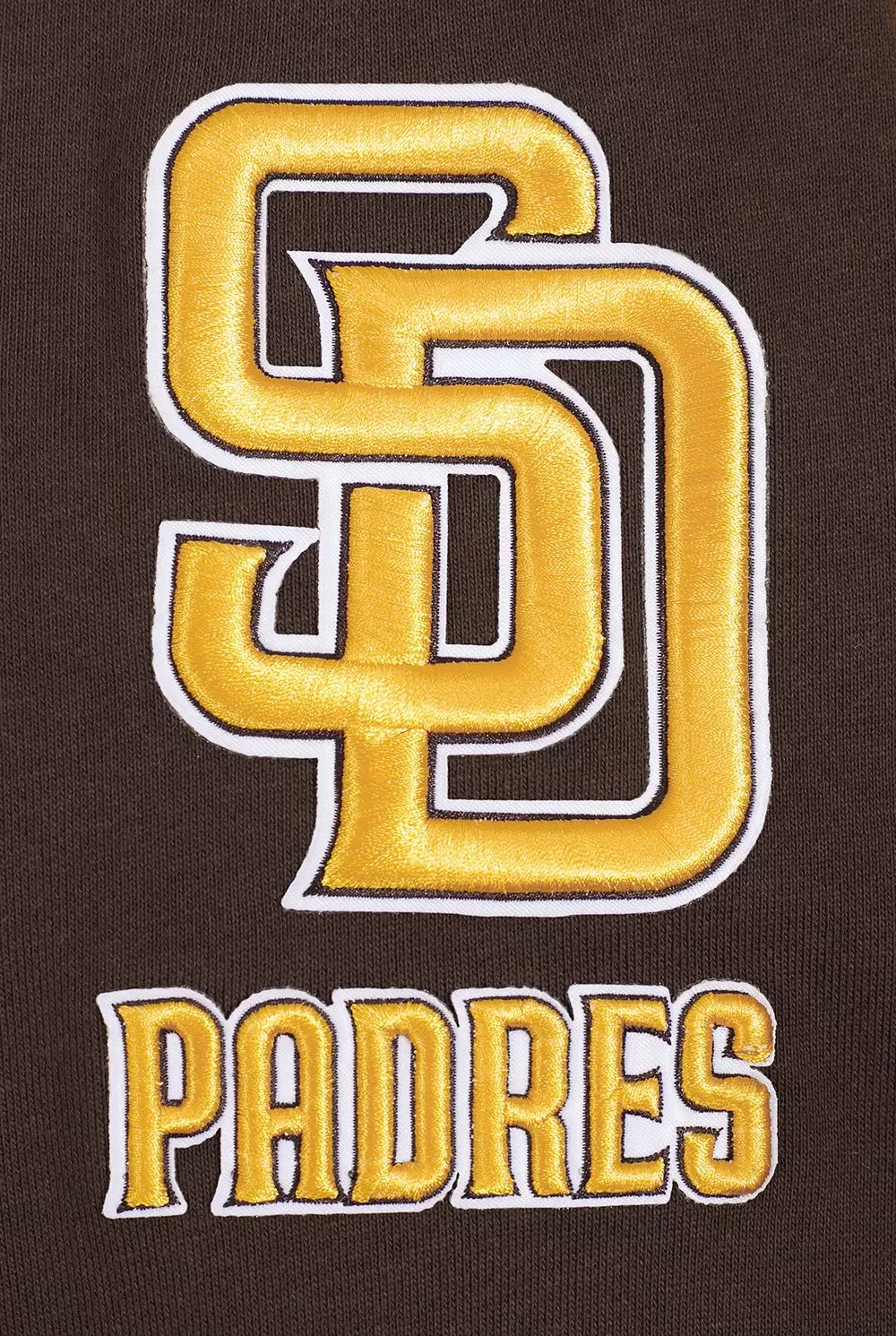 Pro Standard Men's MLB San Diego Padres Mashup Rib Crewneck -Brown - BROWN