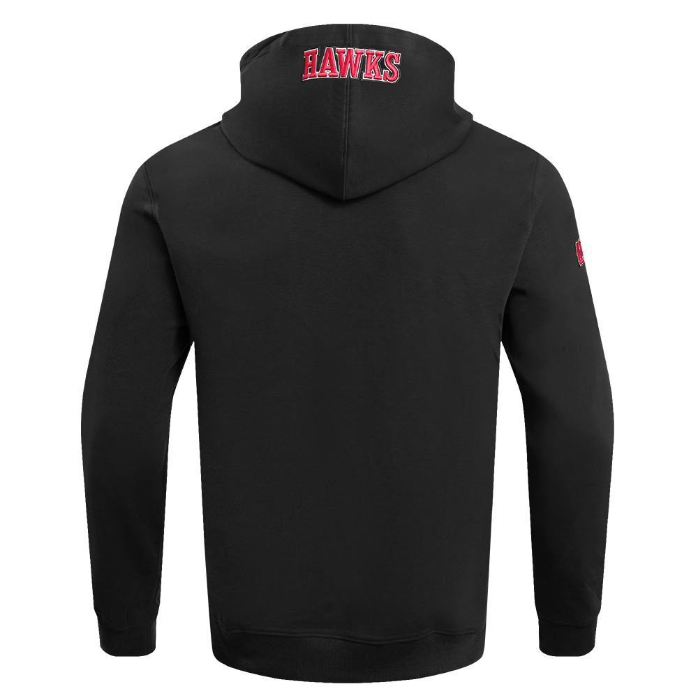 Pro Standard Men's NBA Atlanta Hawks Old English PO Hoodie -Black - BLACK Thumbnail View 2