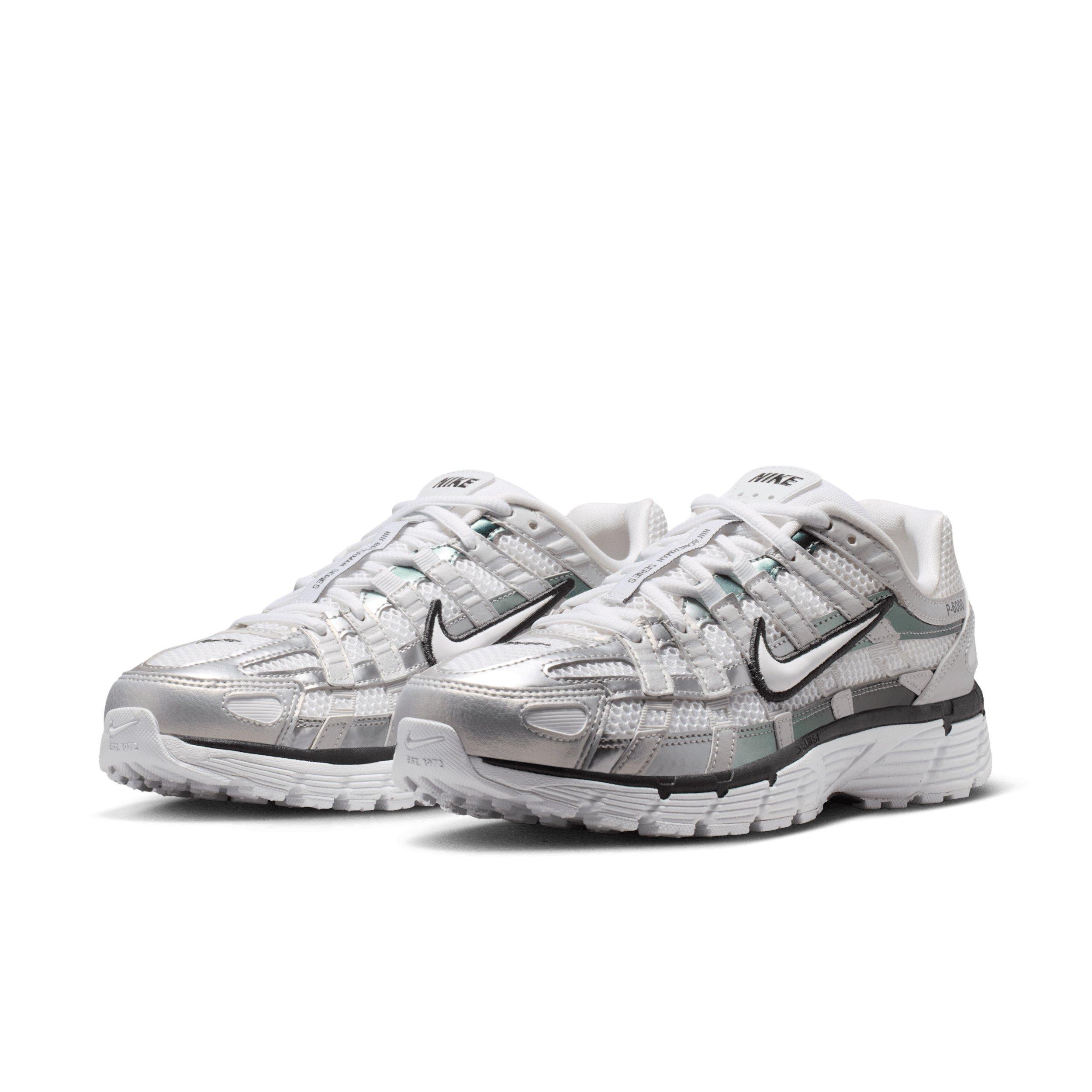 Nike P-6000 "White/Off White/Dark Smoke Grey/White" Women's Shoe - WHITE/GREY Thumbnail View 3