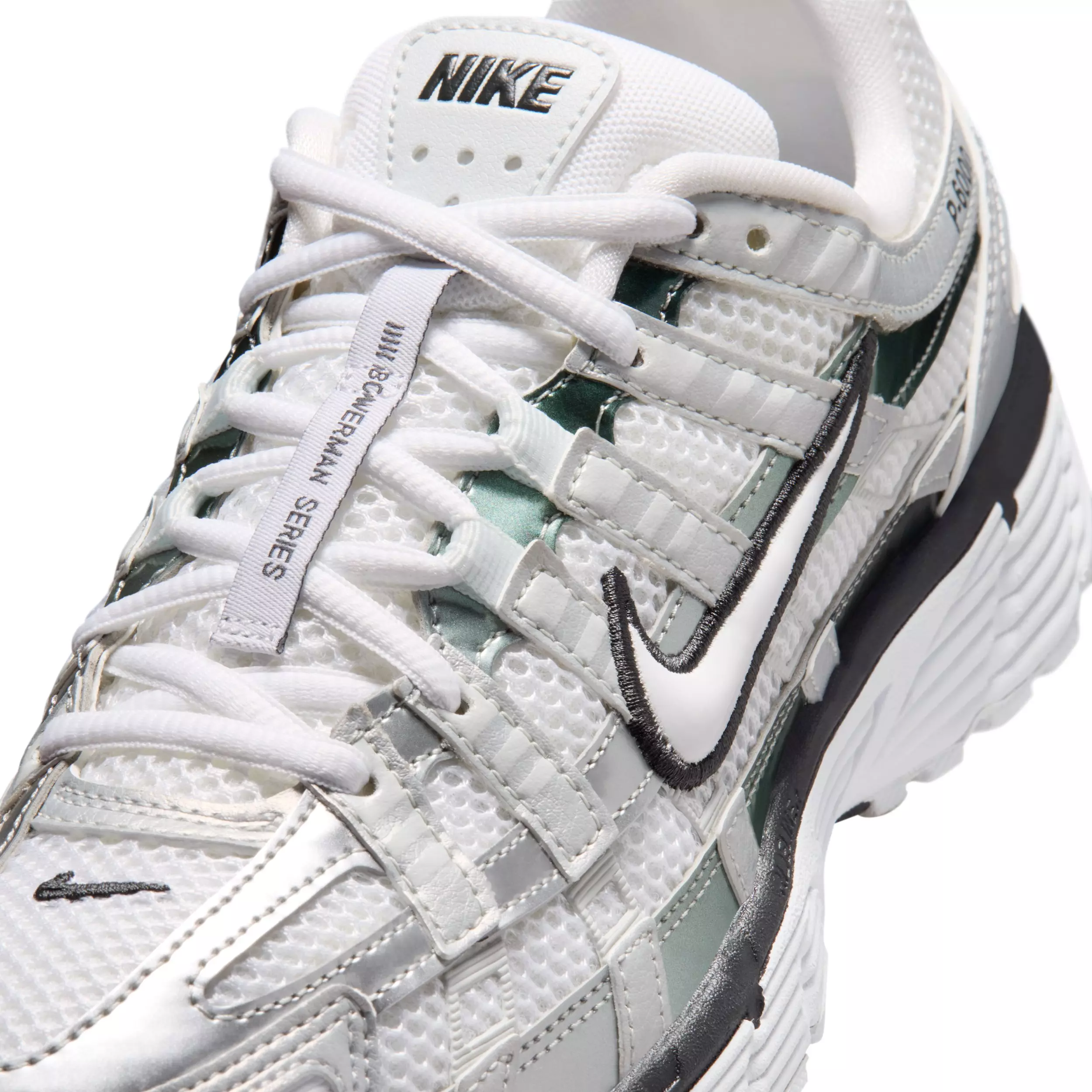 Nike P-6000 "White/Off White/Dark Smoke Grey/White" Women's Shoe - WHITE/GREY