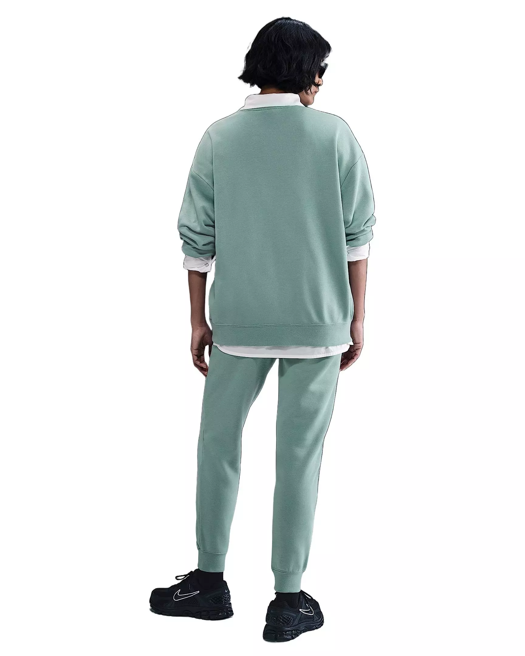 Nike Women's Sportswear Club Fleece Loose Crew-Neck Sweatshirt - Mint Green - GREEN