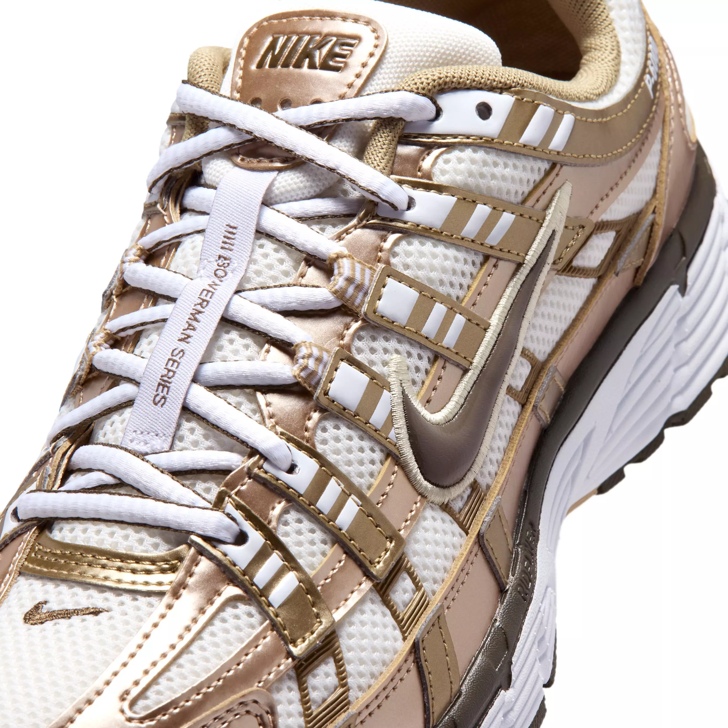 Nike P-6000 "Sail/Linen/White/Dark Hazel" Women's Shoe - WHITE/BROWN