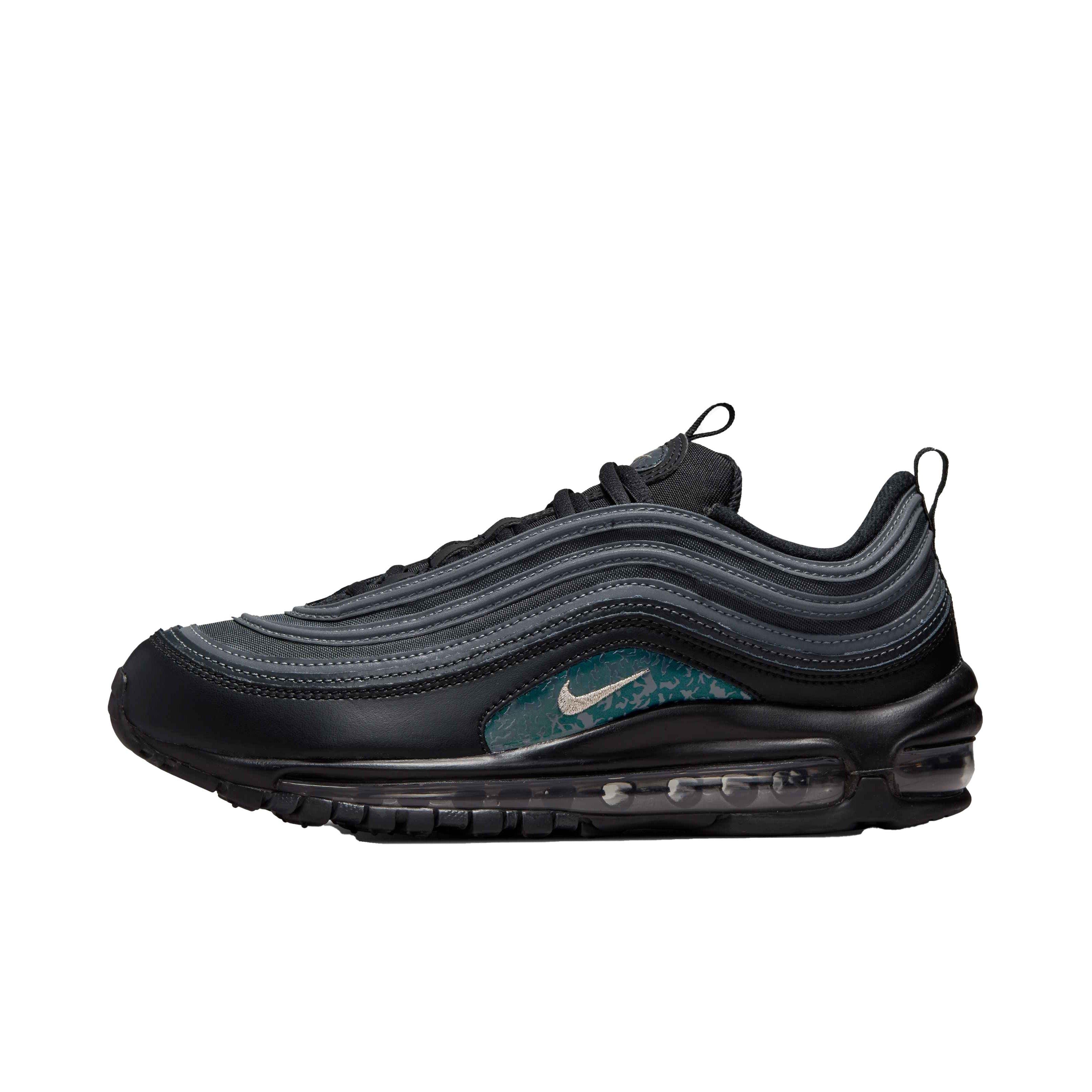 Nike Air Max 97 "Black/Metallic Pewter/Anthracite" Women's Shoe - BLACK Thumbnail View 2