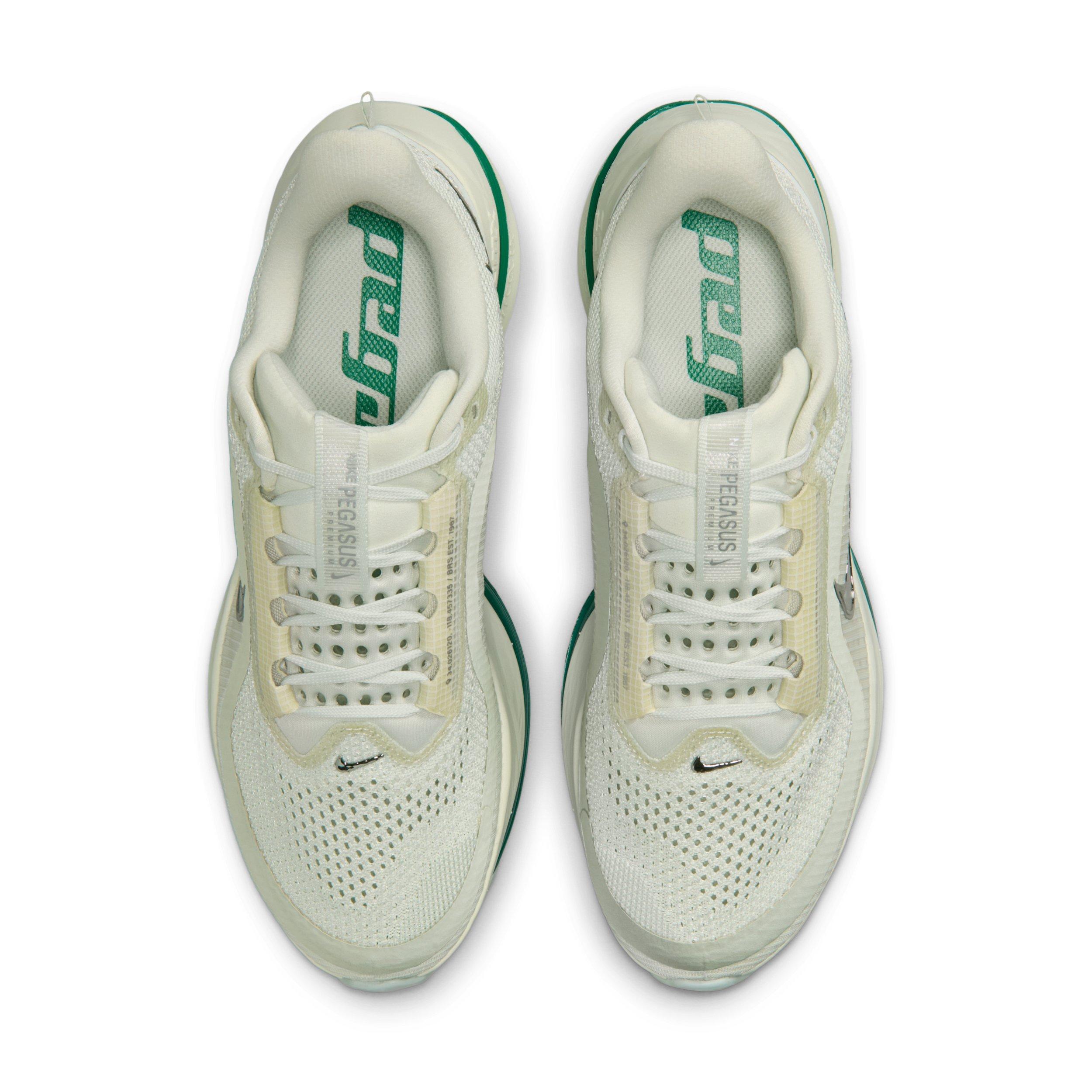 Nike Pegasus Premium "Sea Glass/Malachite/Light Silver/Metallic Silver" Women's Road Running Shoe - GREEN/SILVER Thumbnail View 4