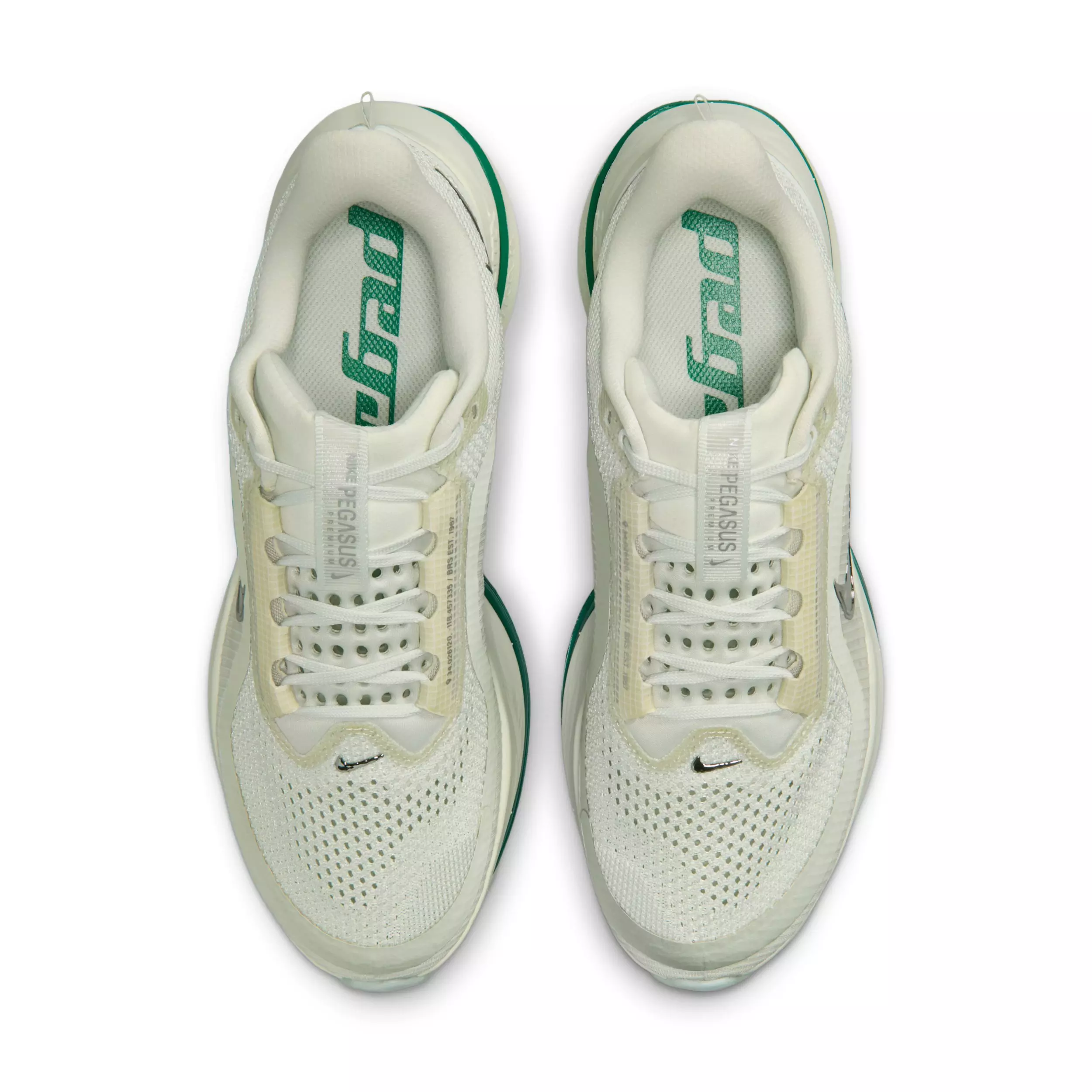 Nike Pegasus Premium "Sea Glass/Malachite/Light Silver/Metallic Silver" Women's Road Running Shoe - GREEN/SILVER