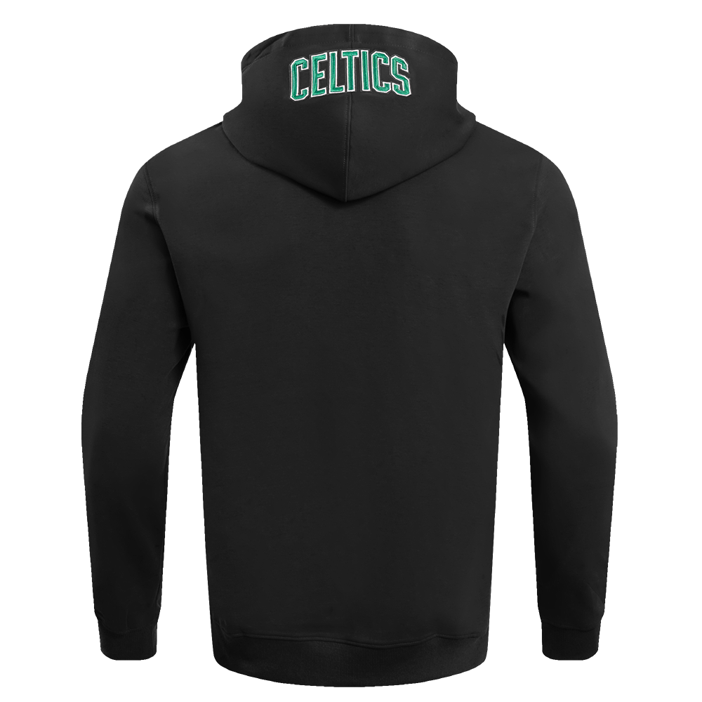 Pro Standard Men's NBA Boston Celtics Old English PO Hoodie -Black - BLACK Thumbnail View 2