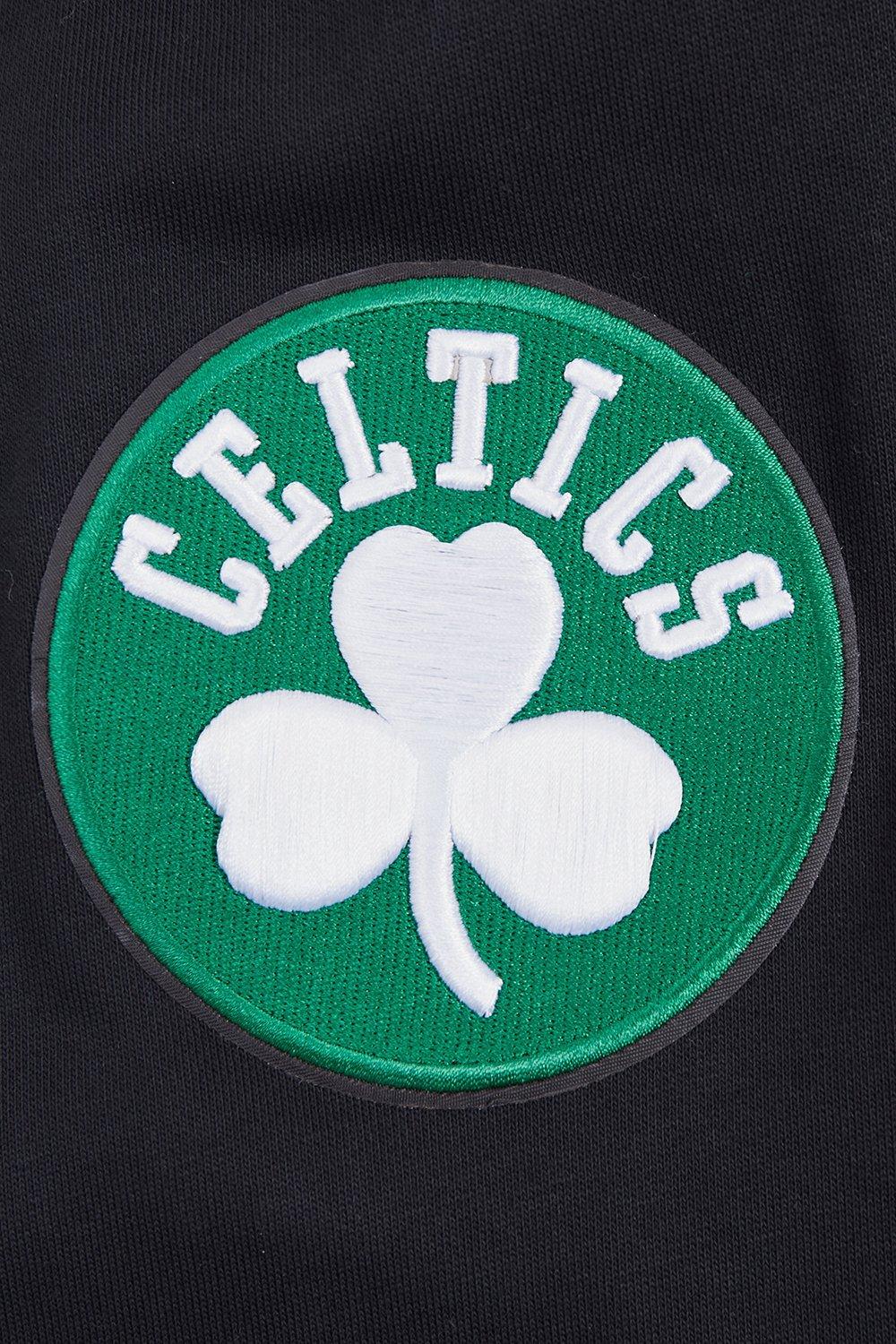 Pro Standard Men's NBA Boston Celtics Old English PO Hoodie - Black - BLACK Thumbnail View 6
