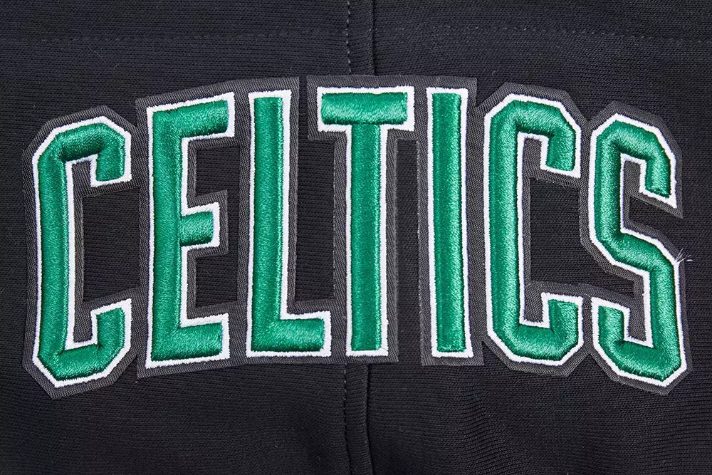 Pro Standard Men's NBA Boston Celtics Old English PO Hoodie -Black - BLACK