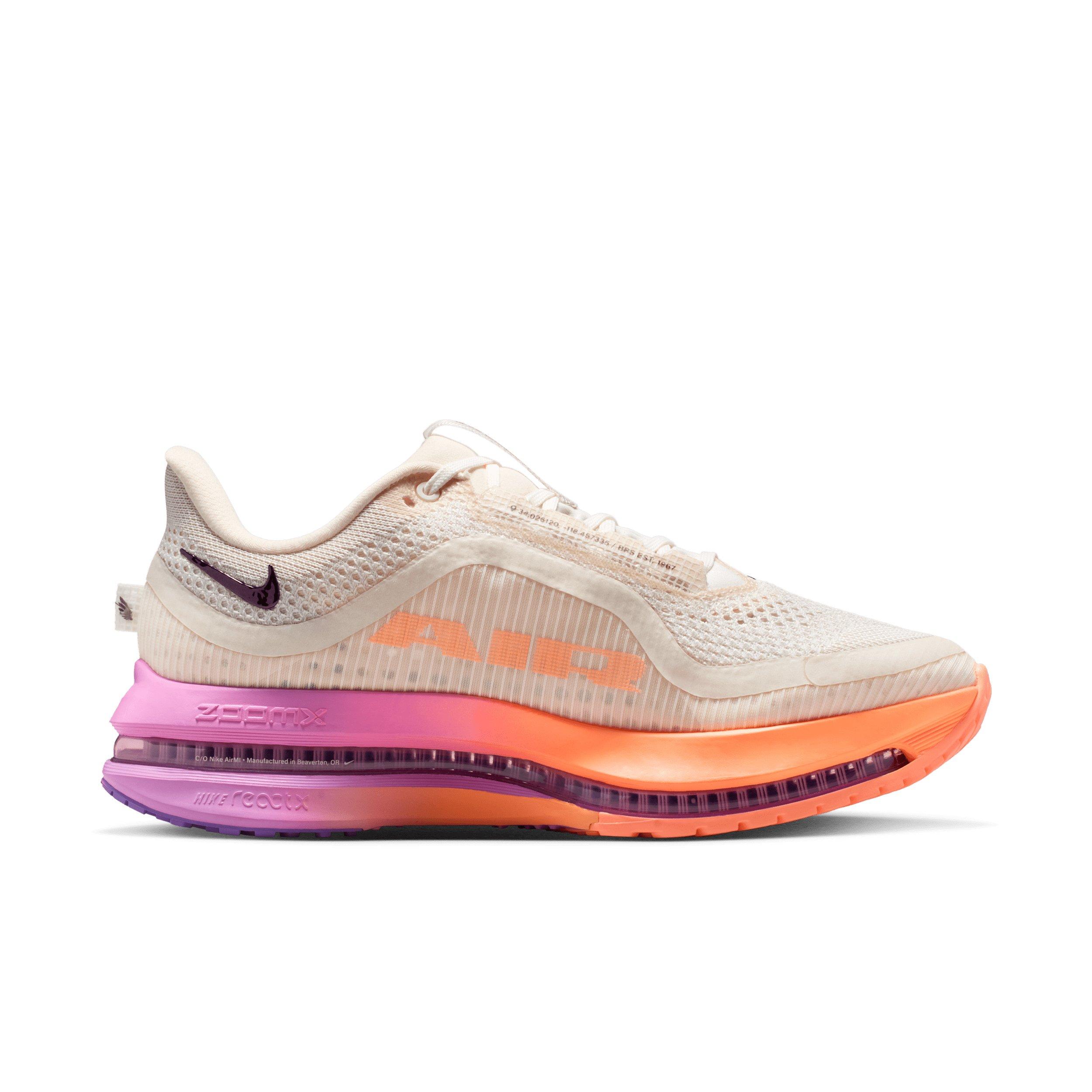 Nike Pegasus Premium "Chalk/Orange Pulse/Light Magenta/Tattoo" Women's Road Running Shoe - WHITE/ORANGE/PURPLE Thumbnail View 1