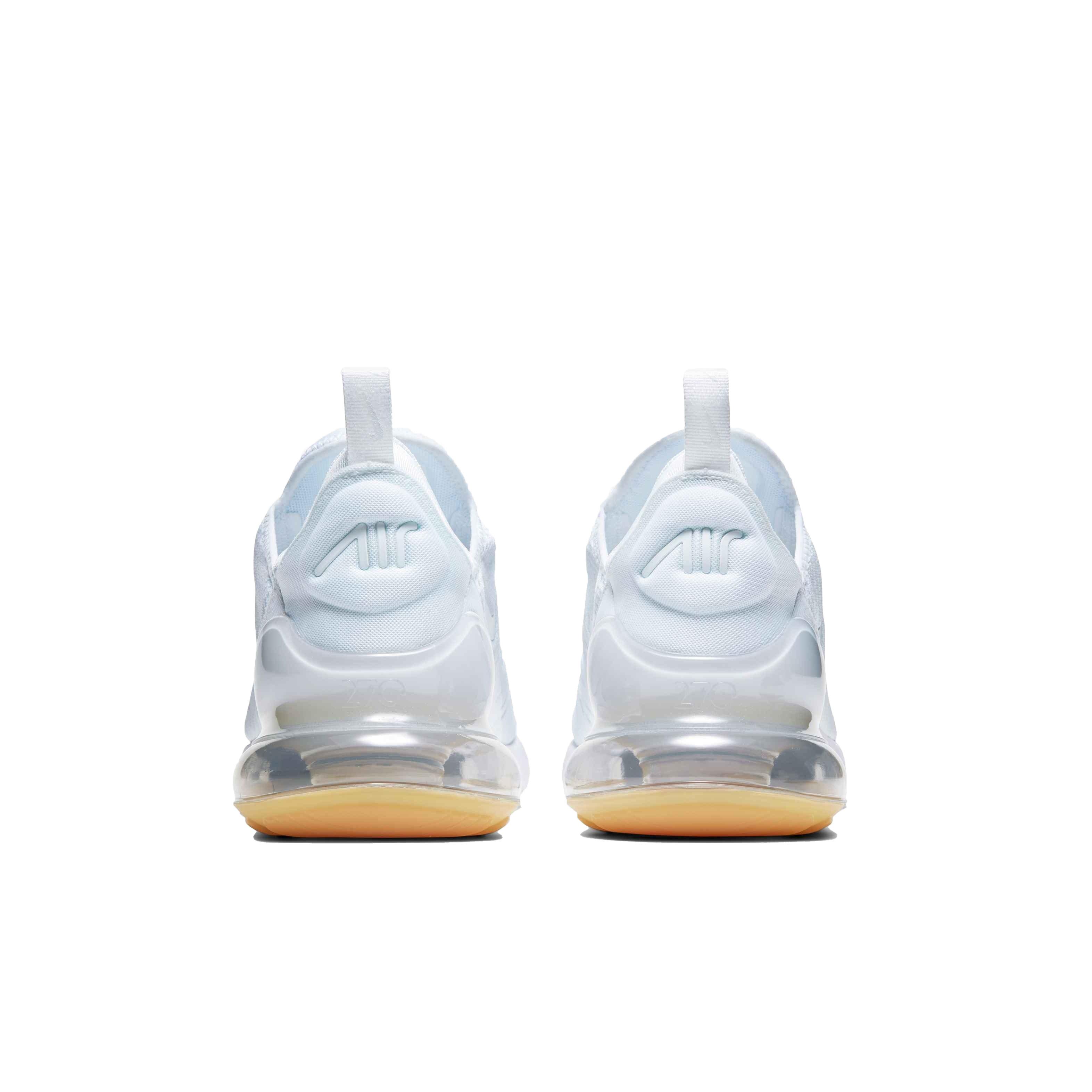 Nike Air Max 270 "White/White/Gum Light Brown" Men's Shoe - WHITE Thumbnail View 5