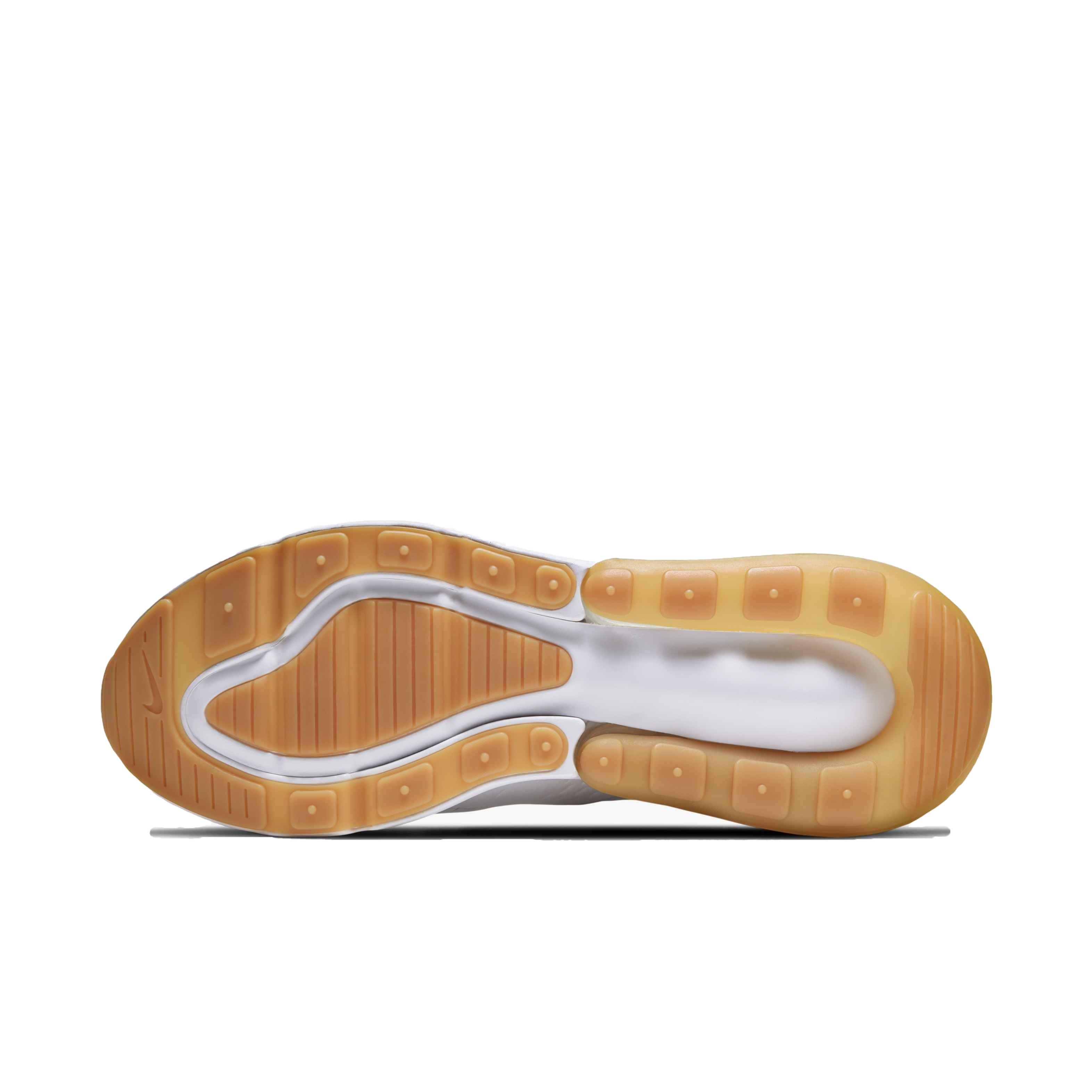 Nike Air Max 270 "White/White/Gum Light Brown" Men's Shoe - WHITE Thumbnail View 6