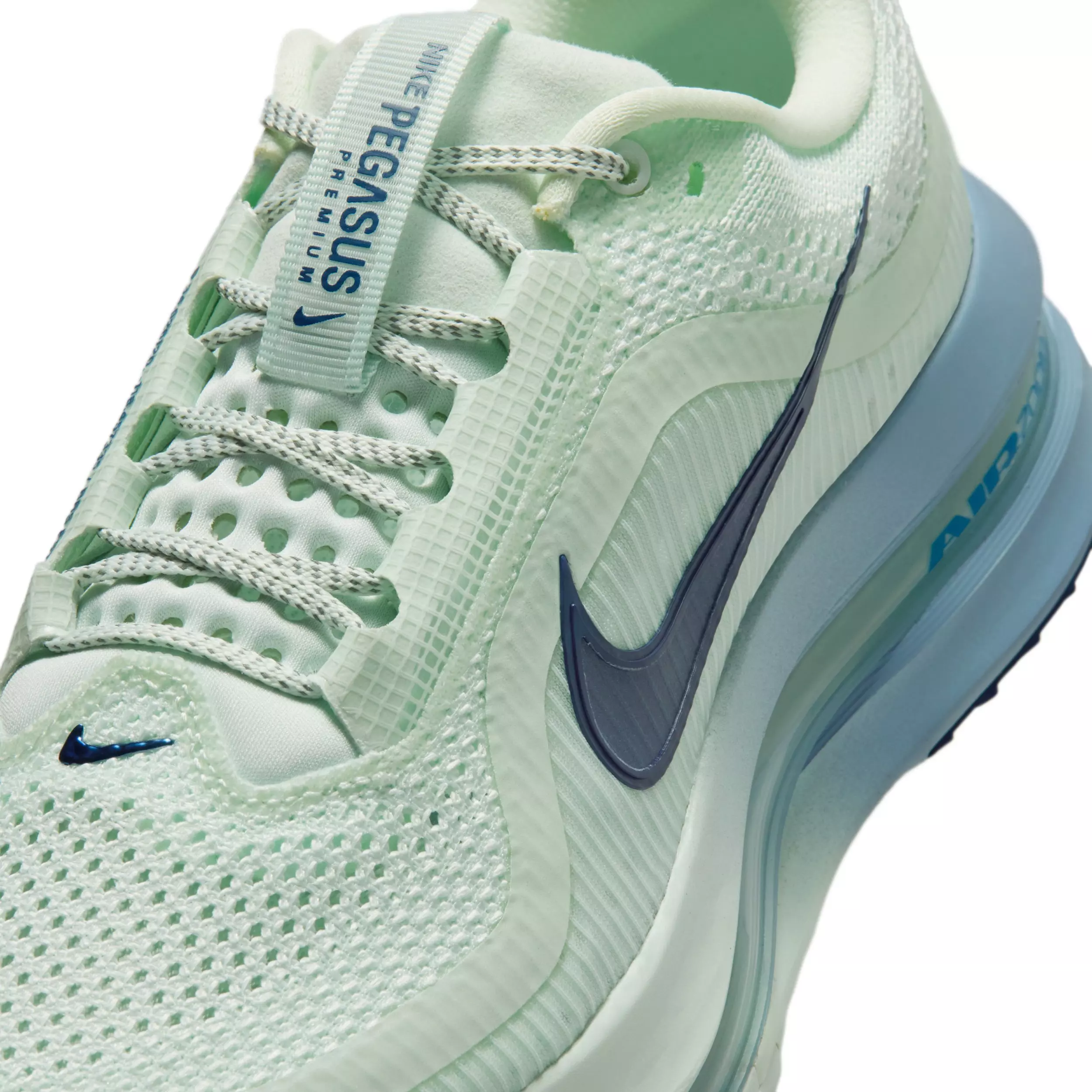 Nike Pegasus Premium "Barely Green/Work Blue/Football Grey/Blue Void" Women's Road Running Shoe - GREEN/BLUE
