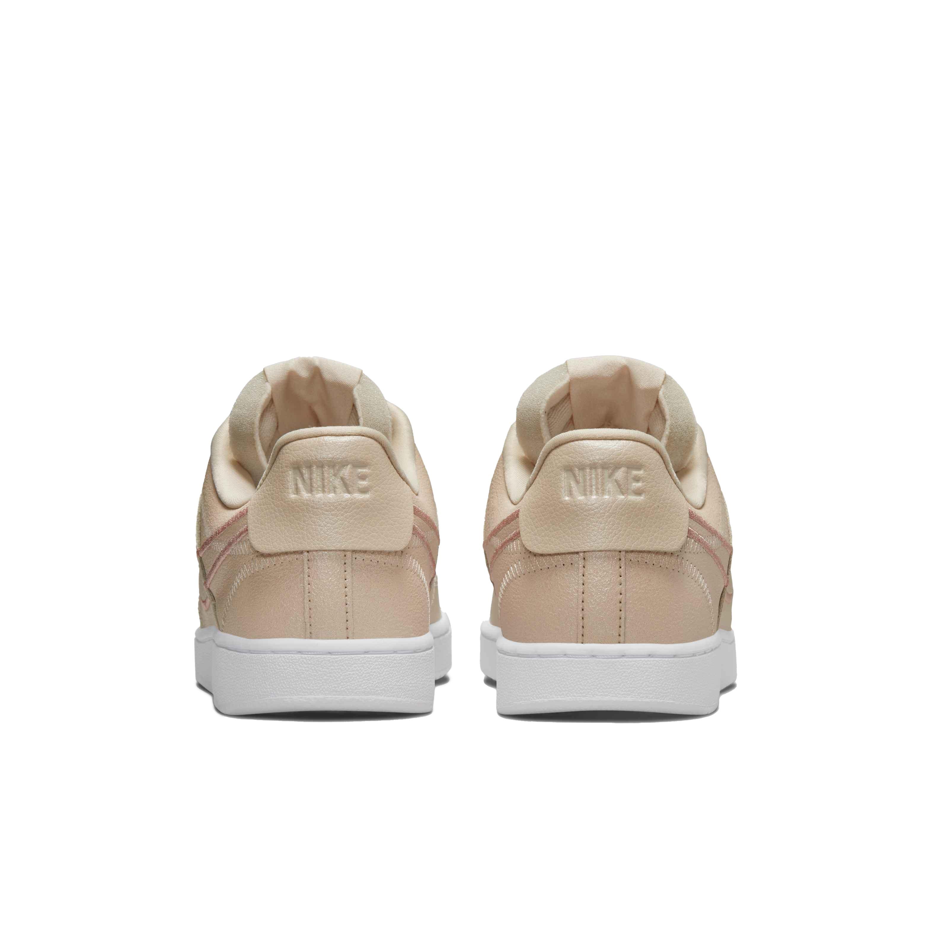 Nike Court Vision Low Premium "Pearl White/Metallic Red Bronze/Sail/White" Women's Shoe - WHITE Thumbnail View 5