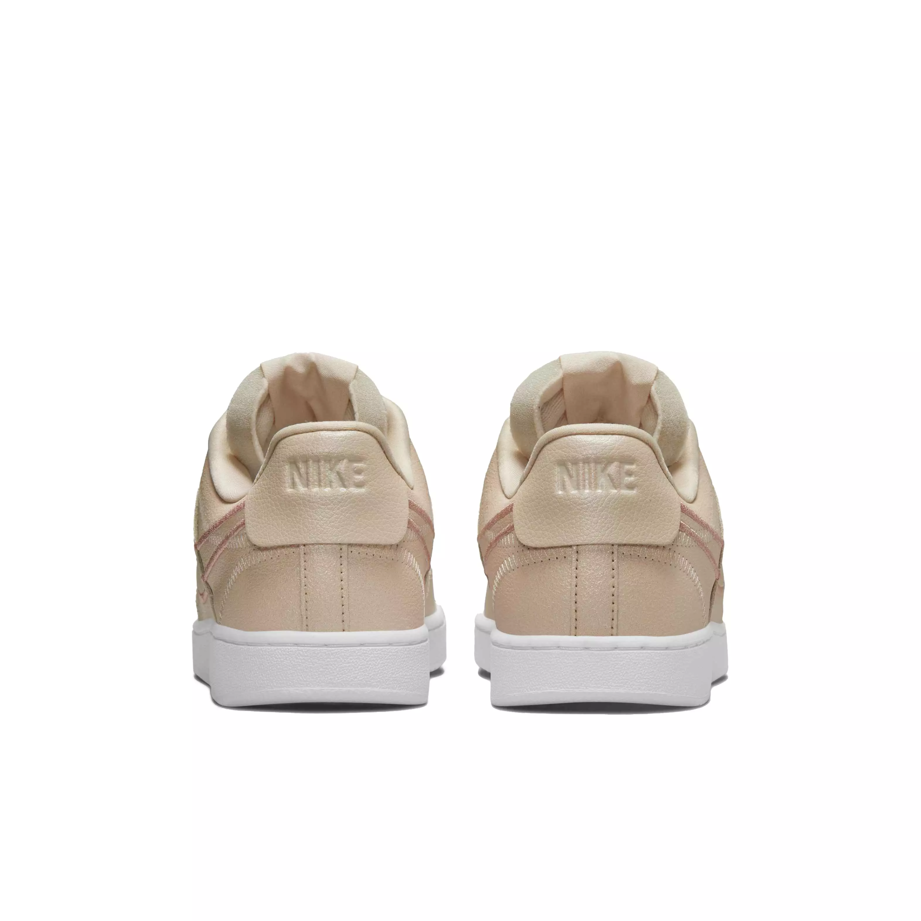 Nike Court Vision Low Premium "Pearl White/Metallic Red Bronze/Sail/White" Women's Shoe - WHITE
