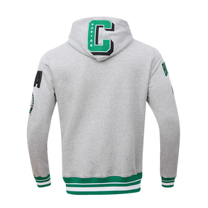 Pro Standard Men's NBA Boston Celtics Mashup Rib PO Hoodie -Grey/Green