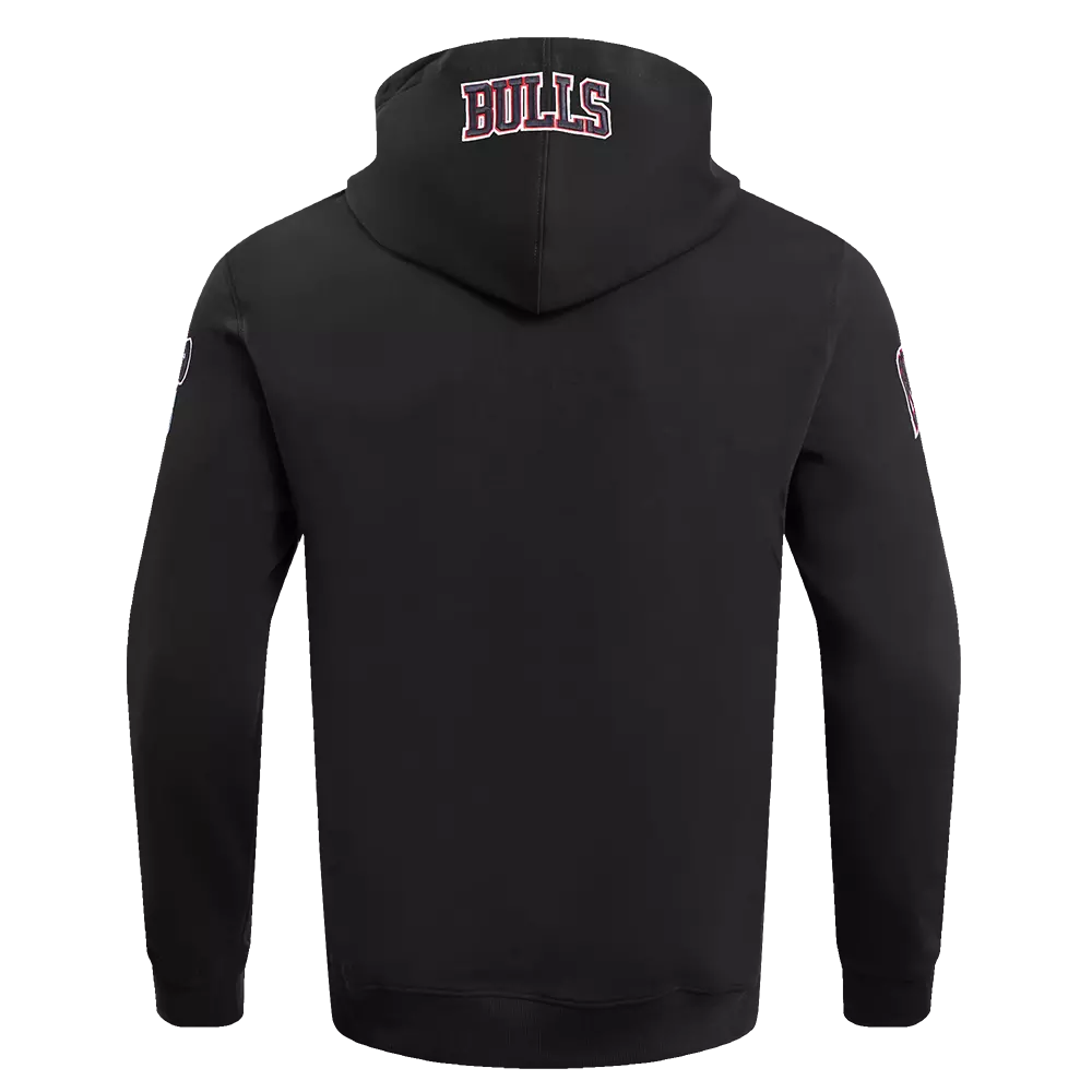 Pro Standard Men's NBA Chicago Bulls Old English PO Hoodie - Black - BLACK