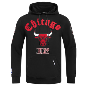 Pro Standard Men's NBA Chicago Bulls Old English PO Hoodie -Black
