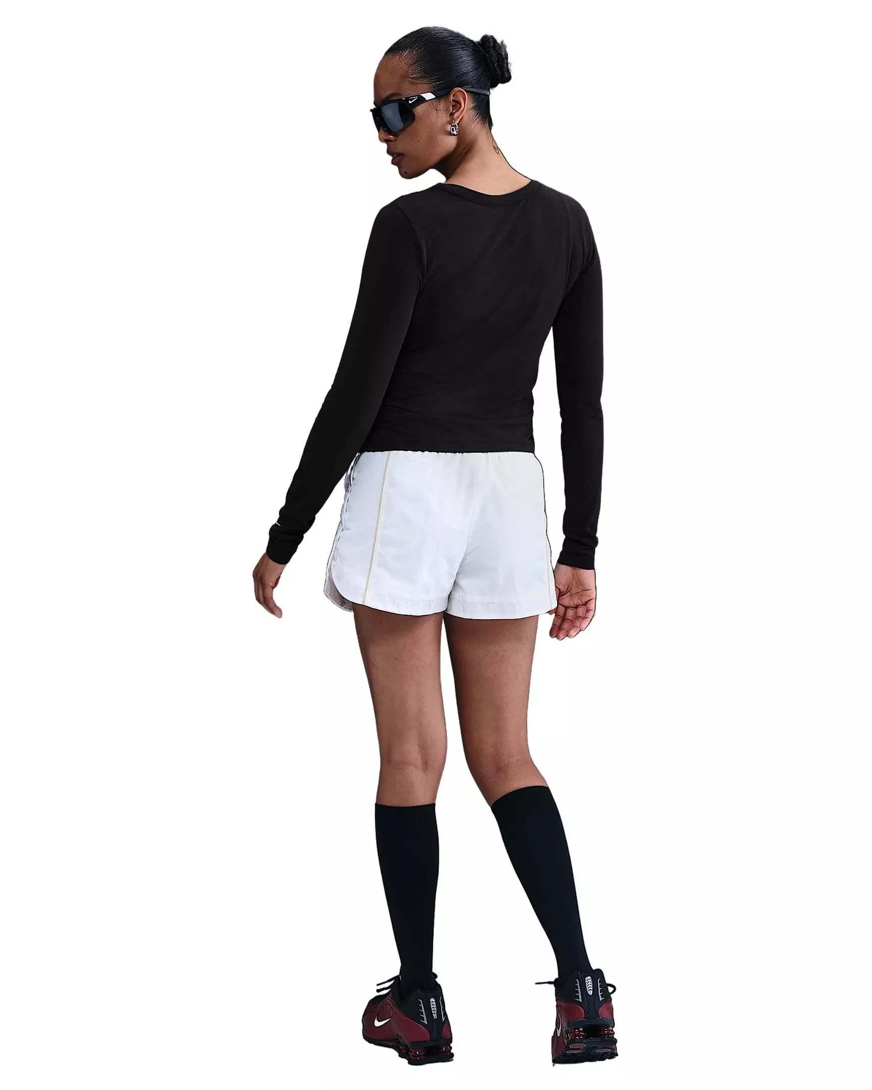 Nike Women's Sportswear Chill Knit Long-Sleeve Top - Black - BLACK