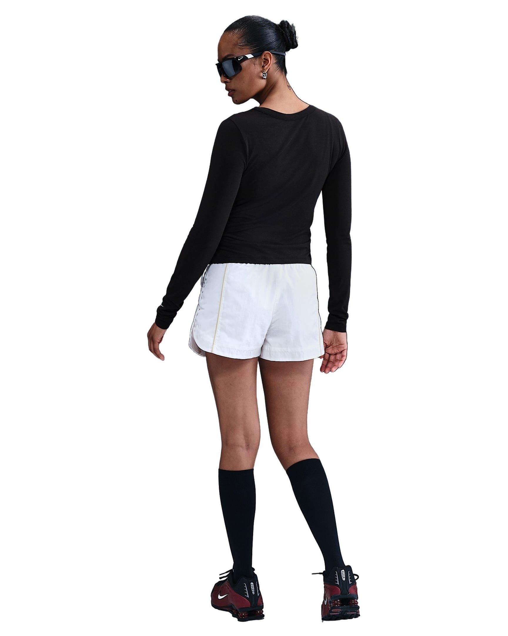 Nike Women's Sportswear Chill Knit Long-Sleeve Top -Black - BLACK Thumbnail View 5