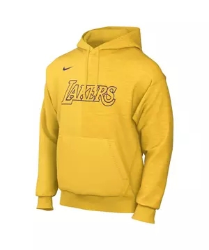 Los Angeles Lakers Nike Courtside Heavyweight Pullover Hoodie - Cream