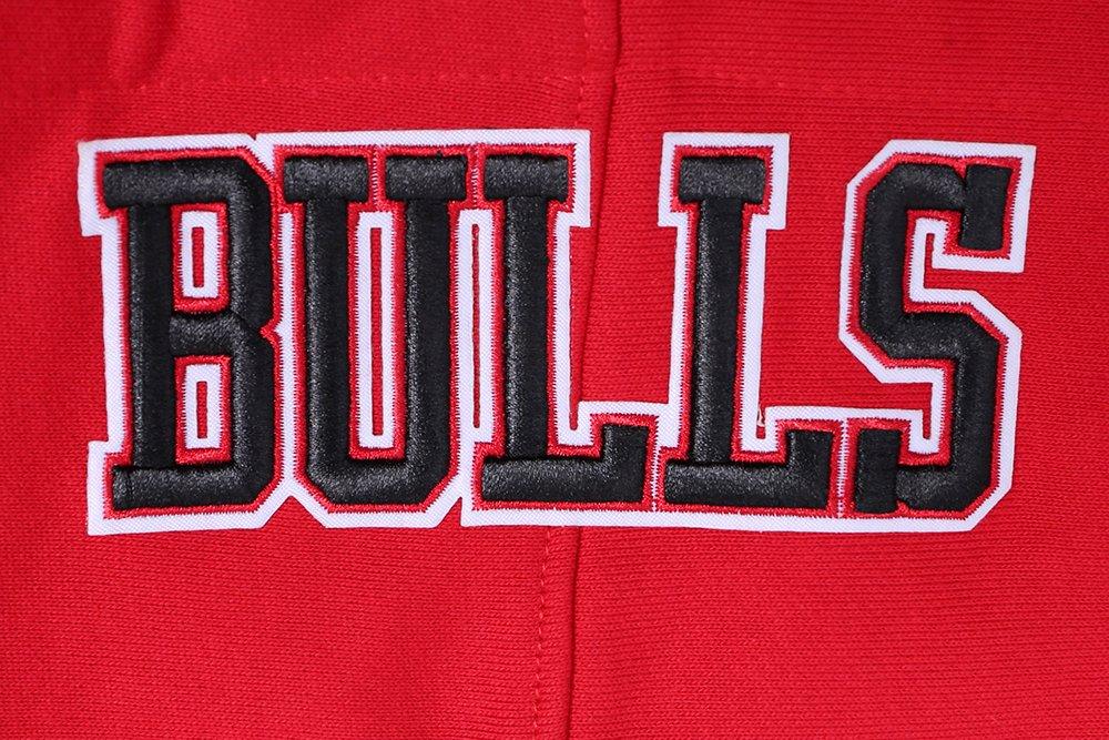 Pro Standard Men's NBA Chicago Bulls Old English PO Hoodie -Red - RED Thumbnail View 8