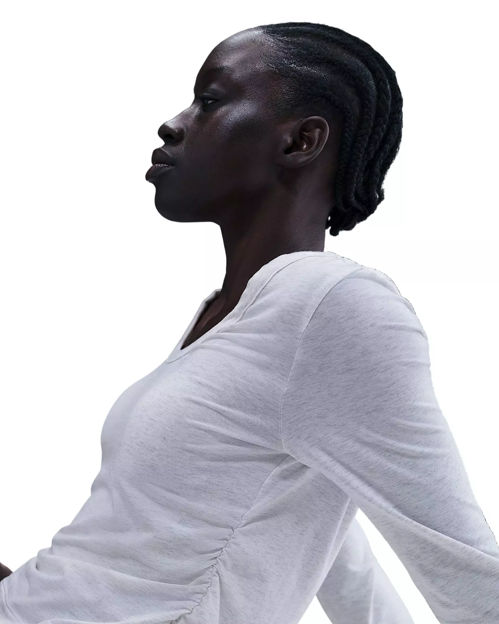 Nike Women's Sportswear Chill Knit Long-Sleeve Top -Birch Brown - BIRCH BROWN