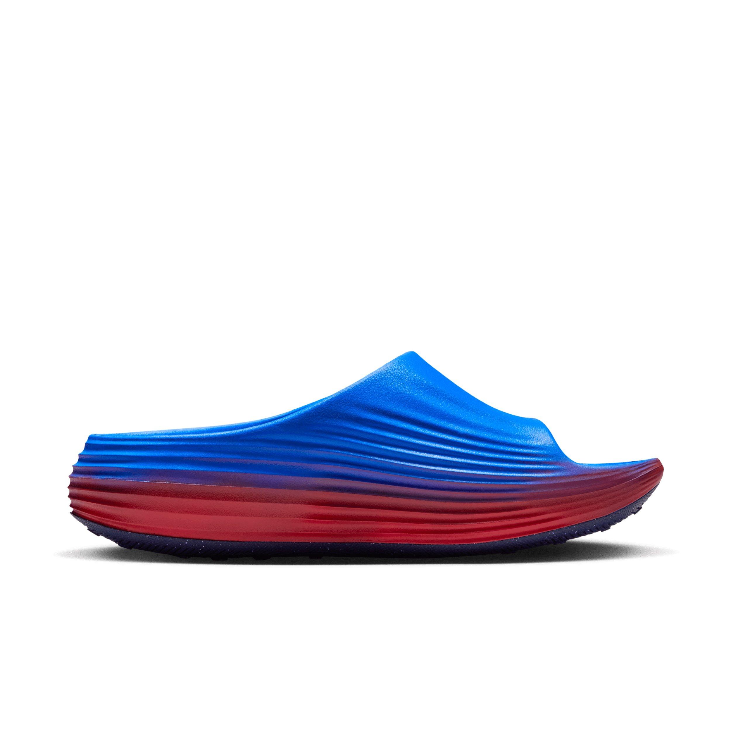Nike ReactX Rejuven8 "Action Red/Light Photo Blue/Midnight Navy" Women's Slide - RED/NAVY Thumbnail View 1