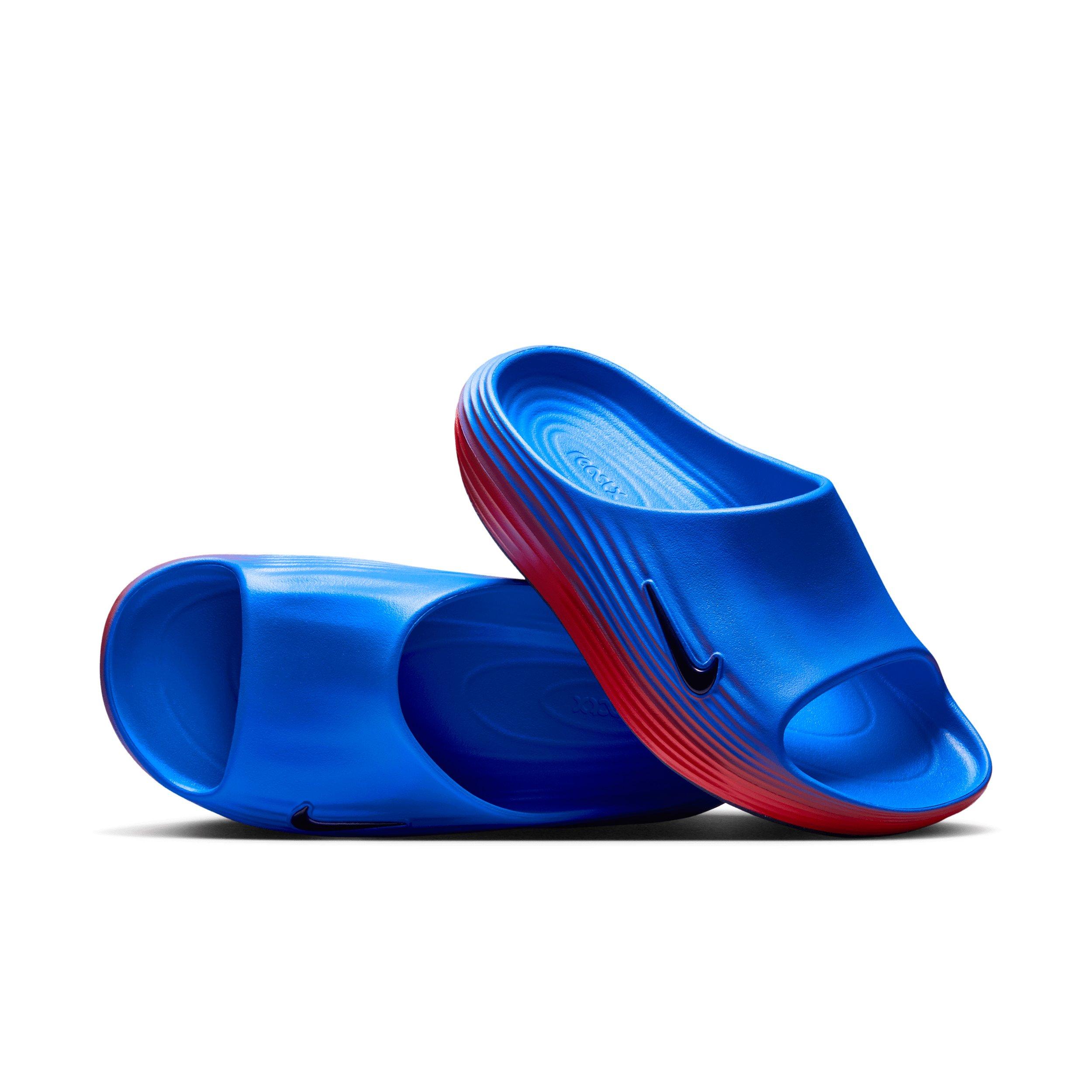 Nike ReactX Rejuven8 "Action Red/Light Photo Blue/Midnight Navy" Women's Slide - RED/NAVY Thumbnail View 3