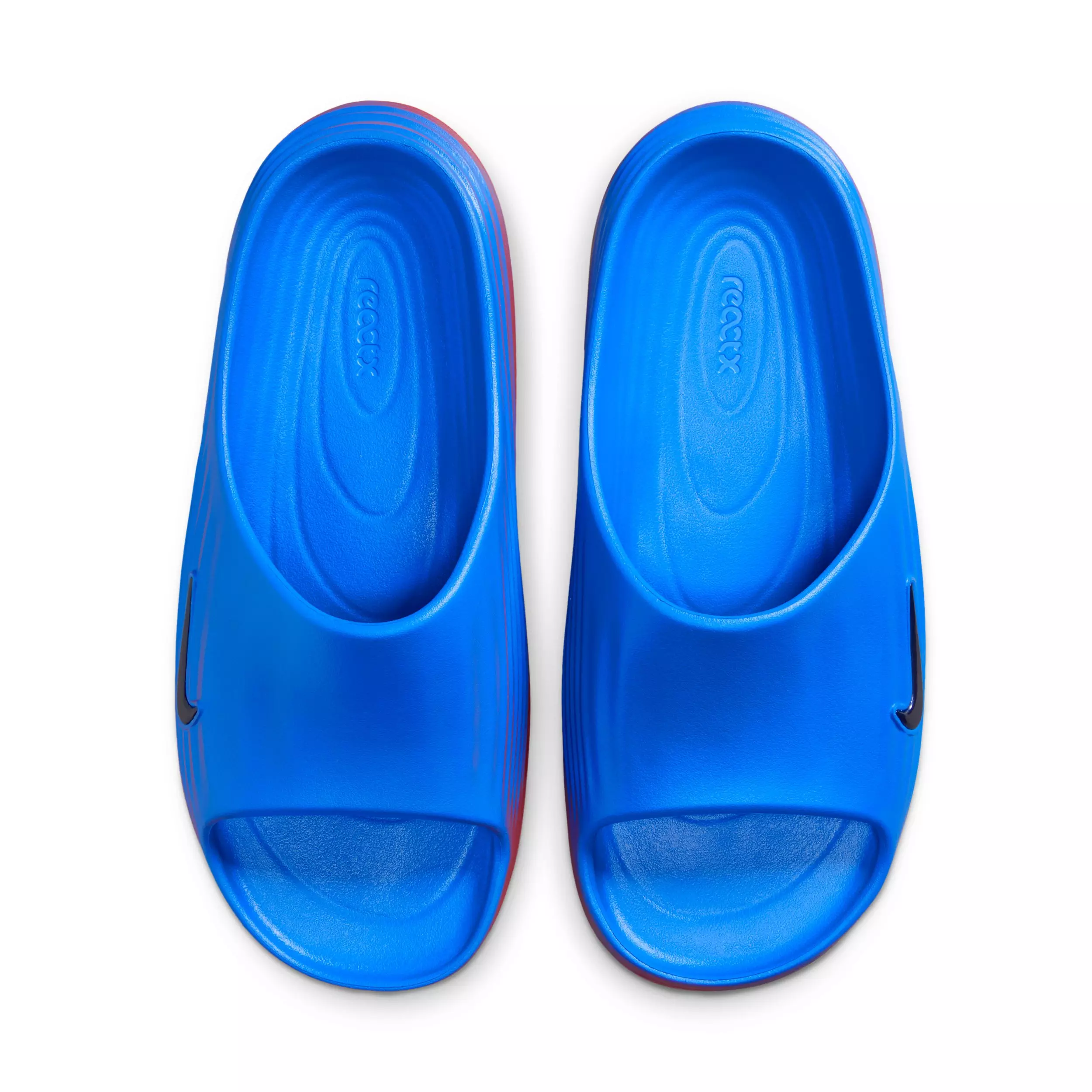 Nike ReactX Rejuven8 "Action Red/Light Photo Blue/Midnight Navy" Women's Slide - RED/NAVY