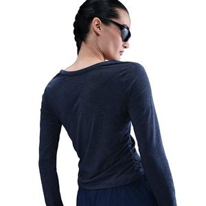 Nike Women's Sportswear Chill Knit Long-Sleeve Top -Navy