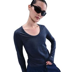 Nike Women's Sportswear Chill Knit Long-Sleeve Top -Navy