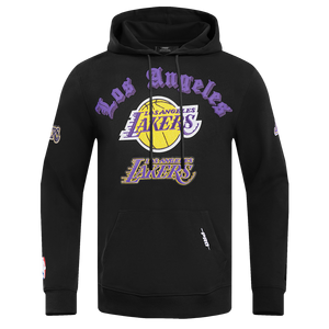 Pro Standard Men's NBA Los Angeles Lakers Old English PO Hoodie -Black